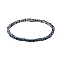 Bracciale Gioielleria Dossena  Donna in Oro bianco Diamante Black BROR-13-253 TENNIS